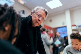 Elisabeth Borne visits an elementary school - Longjumeau