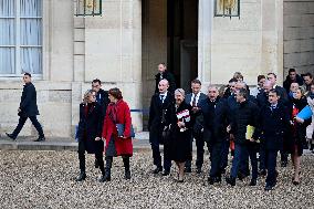 Weekly cabinet meeting - Paris