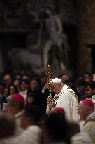 Pope Francis Bergoglio attends the celebration of the Epiphany of the Lord Holy Mass