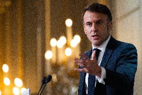 President Macron Delivers His Speech To French Ambassadors - Paris