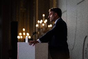 President Macron Delivers His Speech To French Ambassadors - Paris