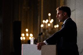 President Macron Delivers His Speech To French Ambassadors - Paris