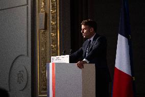 President Macron Delivers His Speech To French Ambassadors - Paris