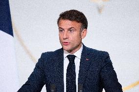 President Macron Delivers His Speech To French Ambassadors - Paris