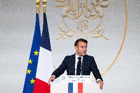 President Macron Delivers His Speech To French Ambassadors - Paris