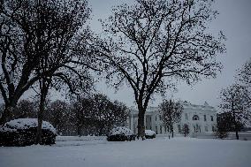 Snow at the White House - DC