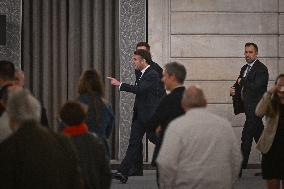 Emmanuel Macron Host The Traditional Epiphany Galette Ceremony - Paris