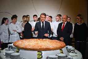 Emmanuel Macron Host The Traditional Epiphany Galette Ceremony - Paris