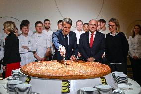 Emmanuel Macron Host The Traditional Epiphany Galette Ceremony - Paris