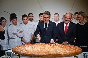 Emmanuel Macron Host The Traditional Epiphany Galette Ceremony - Paris