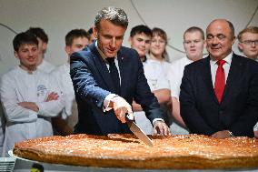 Emmanuel Macron Host The Traditional Epiphany Galette Ceremony - Paris