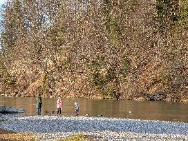 Walk Along The River Isar In Bad Toelz