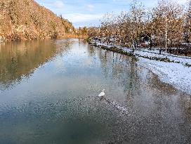 Walk Along The River Isar In Bad Toelz