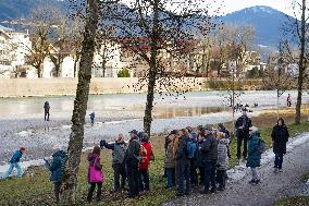 Walk Along The River Isar In Bad Toelz