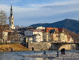 Walk Along The River Isar In Bad Toelz