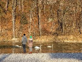 Walk Along The River Isar In Bad Toelz