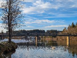 Walk Along The River Isar In Bad Toelz