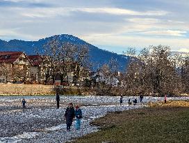 Walk Along The River Isar In Bad Toelz