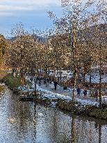 Walk Along The River Isar In Bad Toelz