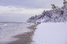 Winter Hits Northern Poland