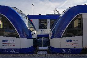 Bavarian Train Station Bad Toelz Served By BRB Trains