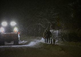 Snowfall In Linkoping