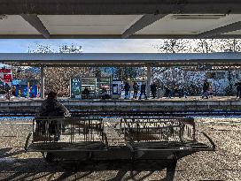 Bavarian Train Station Bad Toelz Served By BRB Trains