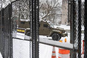 Snowstorm Hits Washington DC On Morning Of January 6th Causing Dangerous Roads