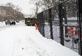 Snowstorm Hits Washington DC On Morning Of January 6th Causing Dangerous Roads