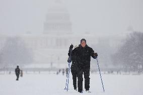 Snow In Washington, D.C.