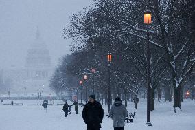 Snow In Washington, D.C.