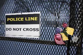 Items On Capitol Fence In Memory Of January 6