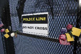 Items On Capitol Fence In Memory Of January 6