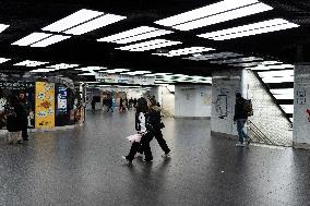 Illustration of Chatelet - Les Halles metro station - Paris