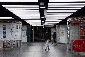 Illustration of Chatelet - Les Halles metro station - Paris