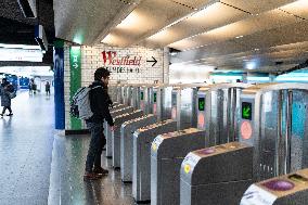 Illustration of Chatelet - Les Halles metro station - Paris