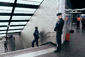 Illustration of Chatelet - Les Halles metro station - Paris