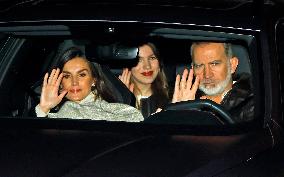 Royal Family Meets With The Ortiz Rocasolano Family To Celebrate Three Kings Day - Madrid