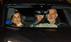 Royal Family Meets With The Ortiz Rocasolano Family To Celebrate Three Kings Day - Madrid