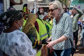 Marine Le Pen Visits The Village Of Handrema