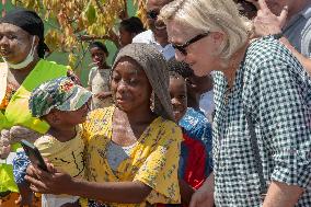 Marine Le Pen Visits The Village Of Handrema