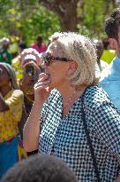 Marine Le Pen Visits The Village Of Handrema