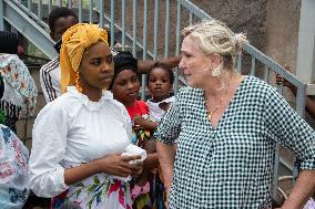 Marine Le Pen Visits The Village Of Sada