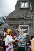 Marine Le Pen Visits The Village Of Sada