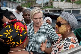 Marine Le Pen Visits The Village Of Sada