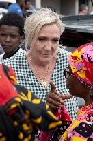 Marine Le Pen Visits The Village Of Sada