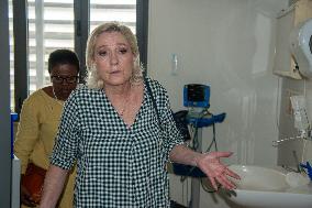 Marine Le Pen Visits The Jacaranda Dispensary - Mayotte