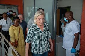 Marine Le Pen Visits The Jacaranda Dispensary - Mayotte