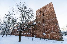 Smoke sauna in the ruins of Tartu Cathedral