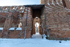 Smoke sauna in the ruins of Tartu Cathedral